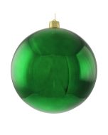40cm Plastic Shiny Bauble Green