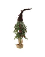 76cm Pine Tree with Berries and Twig Hat Green