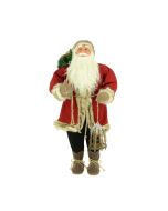 Rustic Santa 90cm Red/White