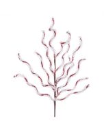 Tinsel Twist Spray 79cm White/Red