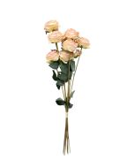 Artificial Dry Rose Bundle - Peach/Pink 72cm