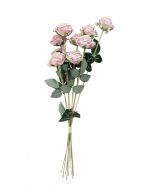 Artificial Dry Rose Bundle - Purple/White 72cm
