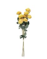 Artificial Dry Rose Bundle - Yellow 72cm