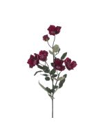 Eco Mini Rose Spray 69cm Burgundy