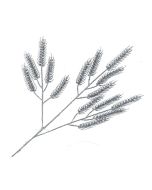 Glittered Wheat Spray - Silver (70cm long)