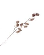 Glittered Pinecone Stem - Gold (65cm long)