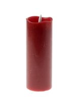 Melted Top LED Wax Candle - Red (7.5 x 20cm)
