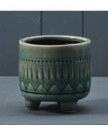 Green Ceramic Pot (12.5cm)