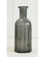 Smoky Grey Glass Bottle (19cm)