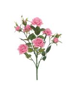 40cm Pink Diamond Rose Foliage Bouquet