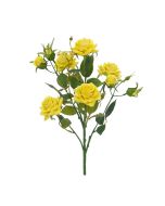 40cm Yellow Diamond Rose Foliage Bouquet