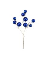 53cm Shiny Bauble Spray Dark Blue
