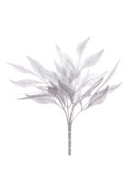 Sparkle Leaf Bush 41cm Silver