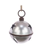 METAL Bell W/Star 29cm Silver