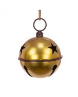 METAL Bell W/Star 33cm Gold