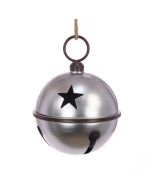 METAL Bell W/Star 33cm Silver