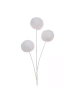 Fluffy Pom Pom Spray 73cm White