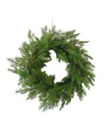 Artificial Cedar Wreath - Green (60cm diameter)