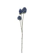 Artificial Scabiosa Stellata - Blue (3 heads, 71cm long)