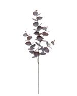 Artificial Spiral Eucalyptus Spray - Burgundy 87cm