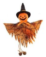 23cm Pumpkinface Ghost Hanger (N50653)