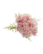 Carnation Bush 37cm - Pink/White
