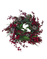 Hawthorn & Pinecone Wreath 66cm