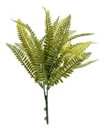 Artificial Fern Bush Green UV Protected 30cm
