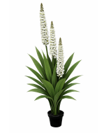 Artificial Real Touch Lupin Plant White/Green 150cm