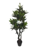 Artificial Magnolia Tree White/Green 146cm