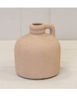 Tan Textured Small Vase 11cm