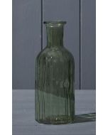 Vintage Green Glass Bottle (19cm)