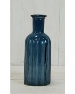 Blue Glass Bottle (19cm)