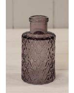Amethyst Mini Geometric Glass Bottle (9.2cm)