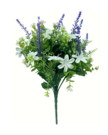 Daisy/Lavender Bush 36cm Purple/White