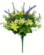 Daisy/Lavender Bush 36cm Purple/Yellow