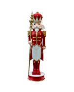 1.2 Meter LED & Musical Nutcracker Red/White