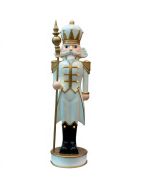 1.2 Meter LED & Musical Nutcracker White/Gold