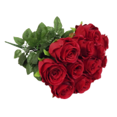 45cm Rosebud Bouquet Red