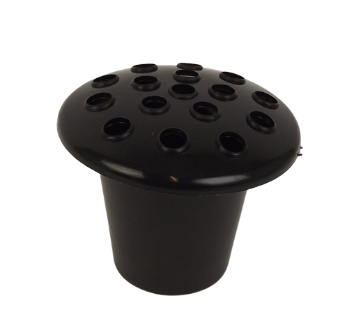 Plastic Grave Vase Black Container x 10pcs