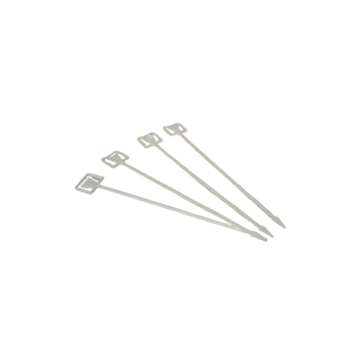 Plastic Cardette White x 100