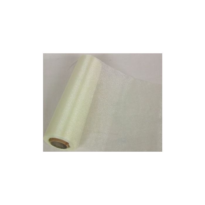 Organza Snow Sheer/Roll Ivory 29cm x 25mts