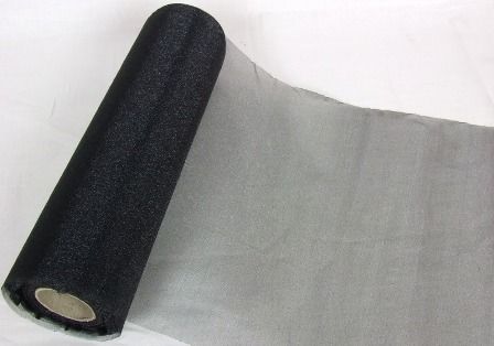 Organza Sheer Roll 29cm x 25mtr Black