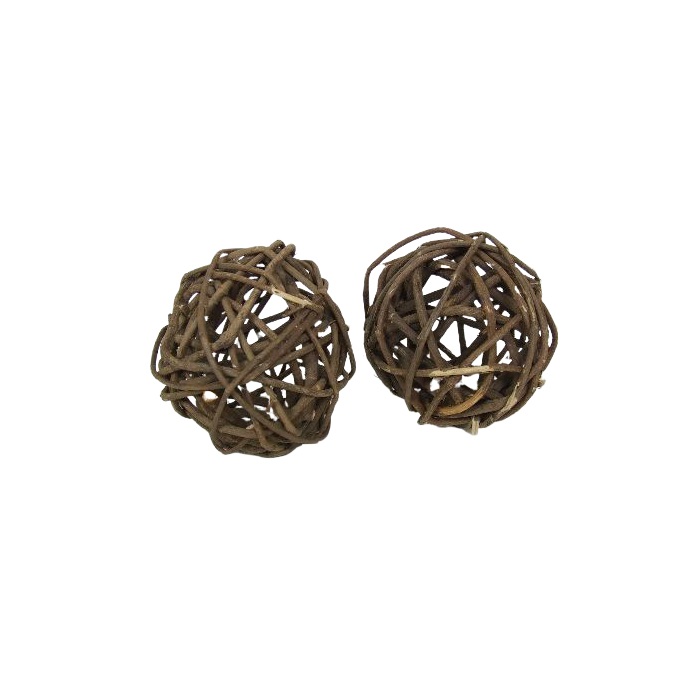 Wicker Ball Natural Rustic 6cm x 20