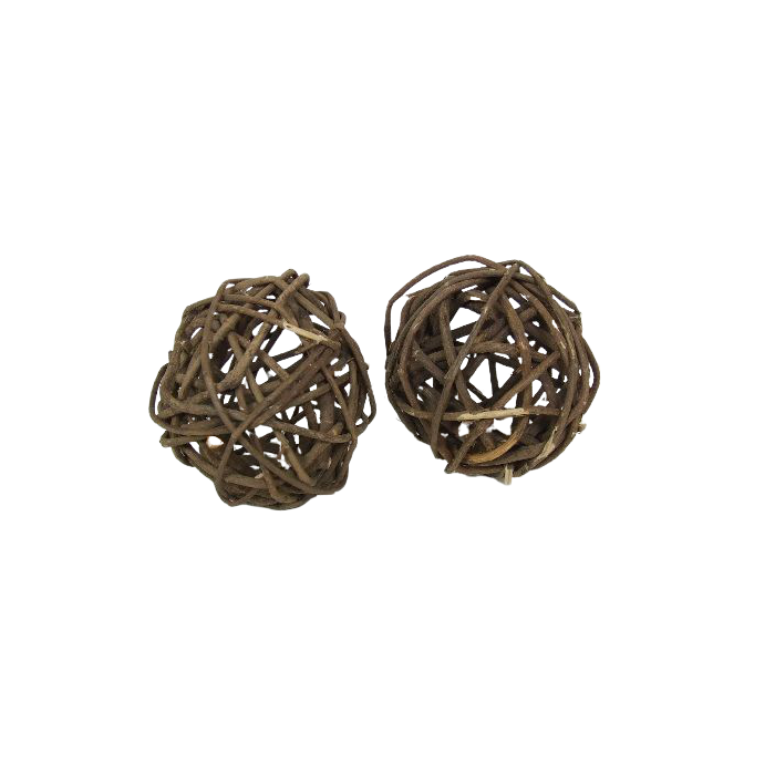 Wicker Ball Natural Rustic 8cm x 6