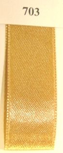 Double Face Satin 6.5mmx50Mtr Gold