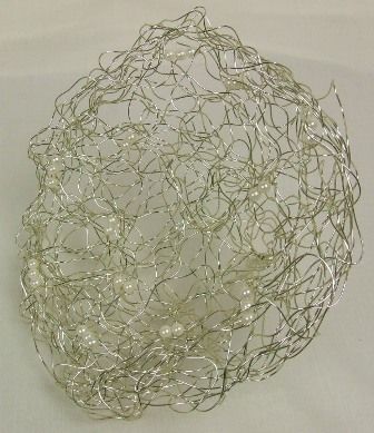 Wire Bead Collar 25cm Gold