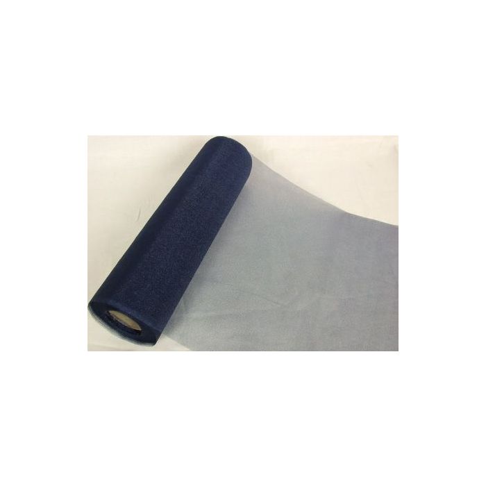 Organza Snow Sheer/Roll Navy Blue 29cm x 25mtr
