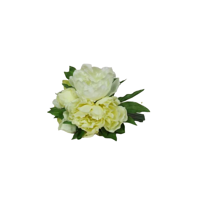 Peony Bundle Cream/Green 25cm