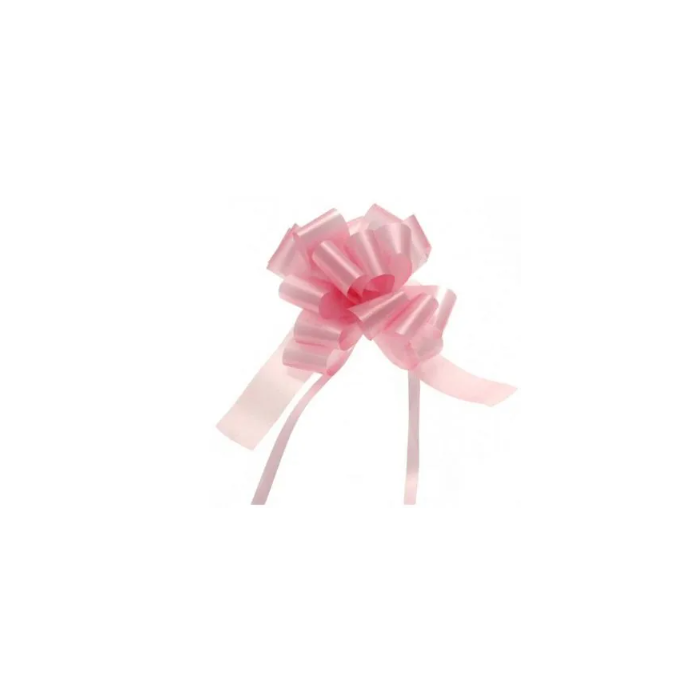 31mm Pull Bows Baby Pink x 30